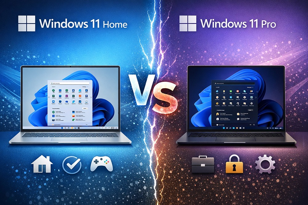 Windows 11 Pro или Home: какую версию выбрать в 2026 году?